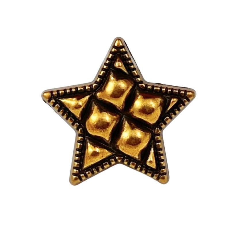 Nasturi metalici Turtle Star de 18/20/23mm pentru cusut, 20 bucăți