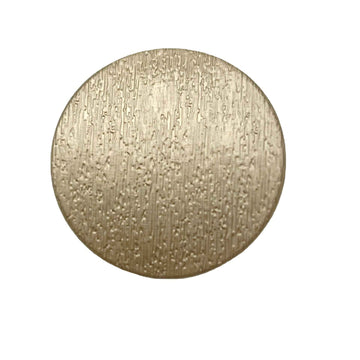 1 Inch Black Gold Round Matte Metal Shank Buttons for Clothing Bulk
