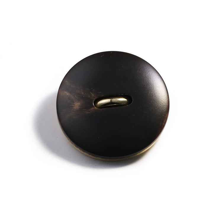 18mm/23mm/25mm Round Resin Buttons with Gold Alloy Shank 20pcs