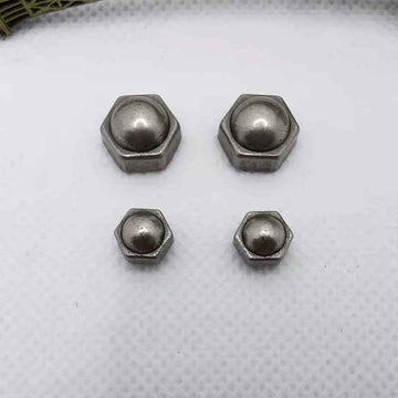 8/10MM Vintage Punk Hexagon Studs Antique Silver Alloy Rivets 30 Pack