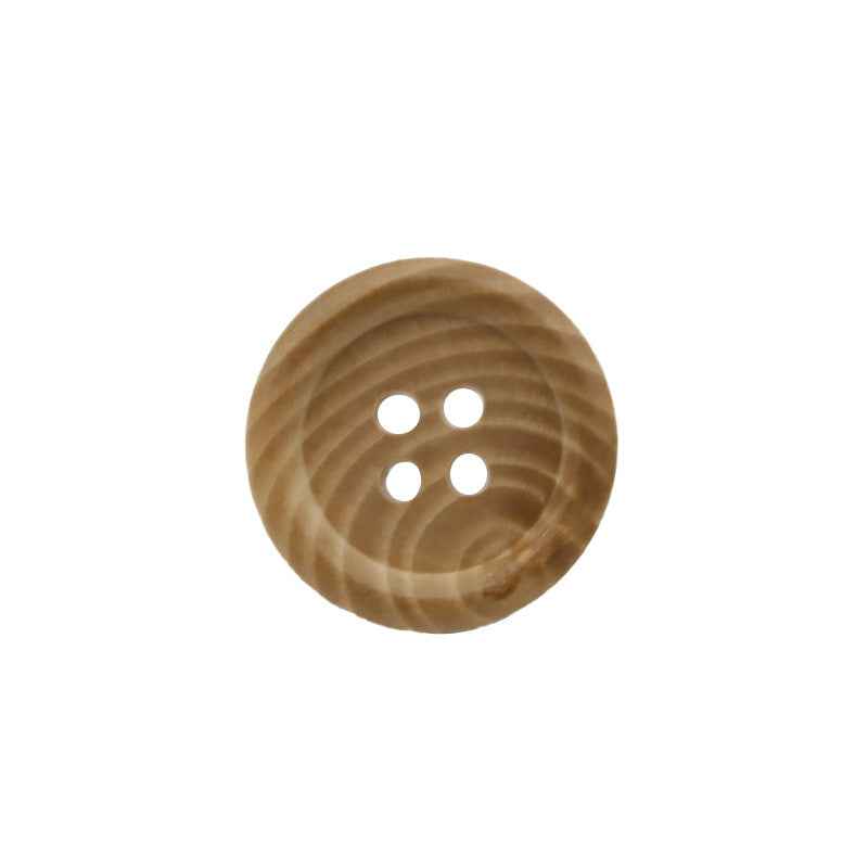 Round 4-Hole Natural Wood Buttons for Kids’ Shirts Clothes