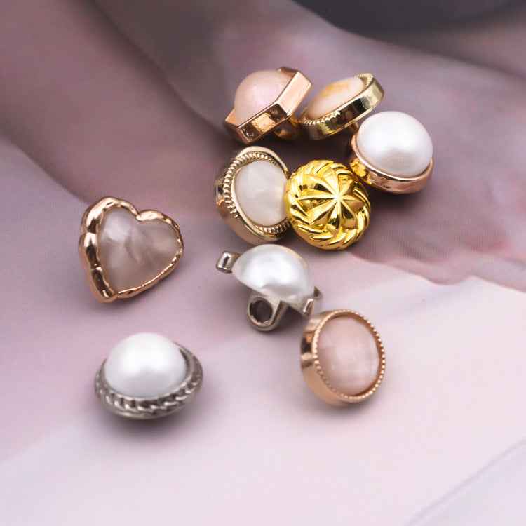 10mm Elegant Pearl Shirt Buttons for Women's Dress 20PCS