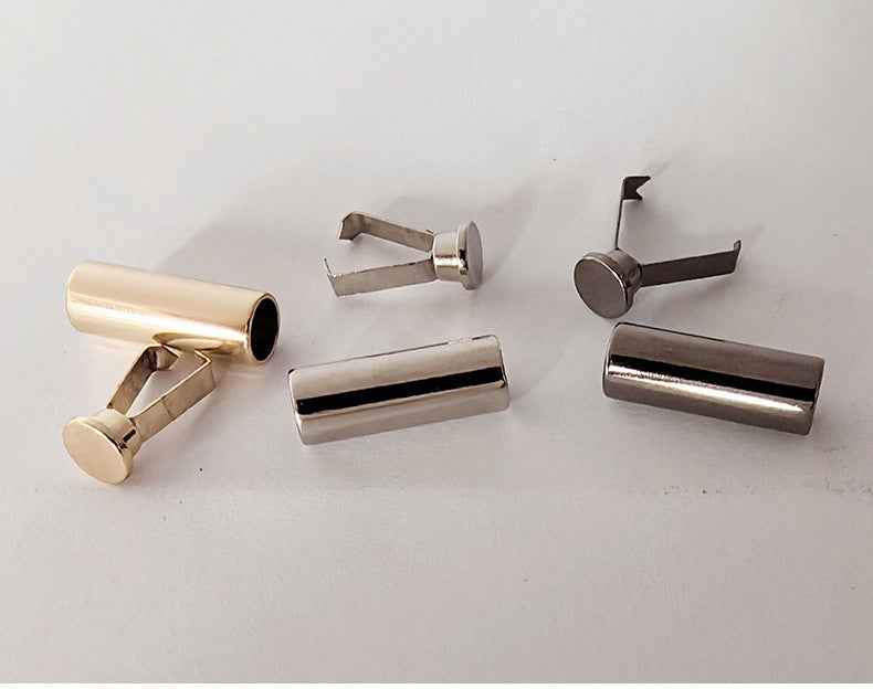 7x20mm Metal Cylinder Drawstring Stopper Cord 30 Pack(5 Colors)