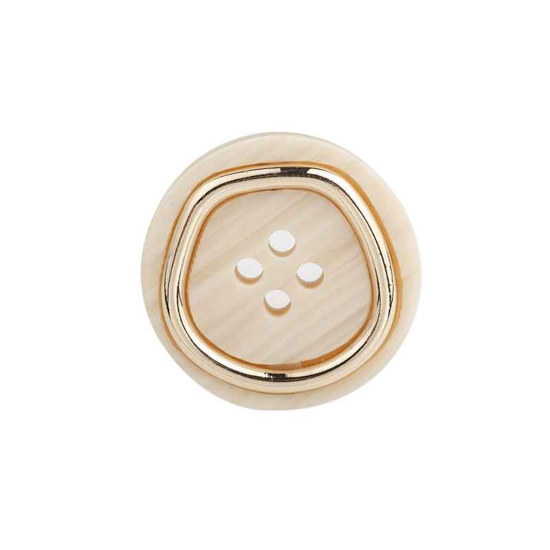 4-Hole Metal-Resin Combo Buttons  for Men’s Suits Pants 40-Pack