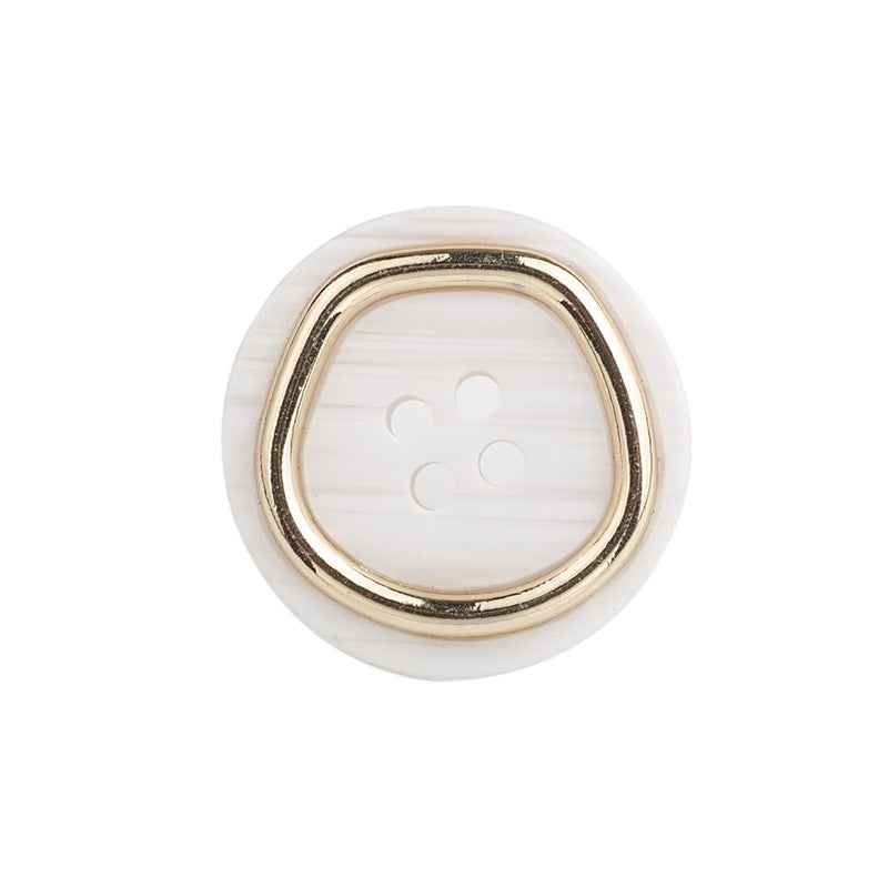 4-Hole Metal-Resin Combo Buttons  for Men’s Suits Pants 40-Pack