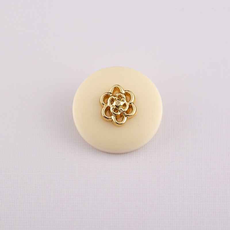 Round Resin Buttons with Metal Shank 30pcs 18mm/20mm/23mm