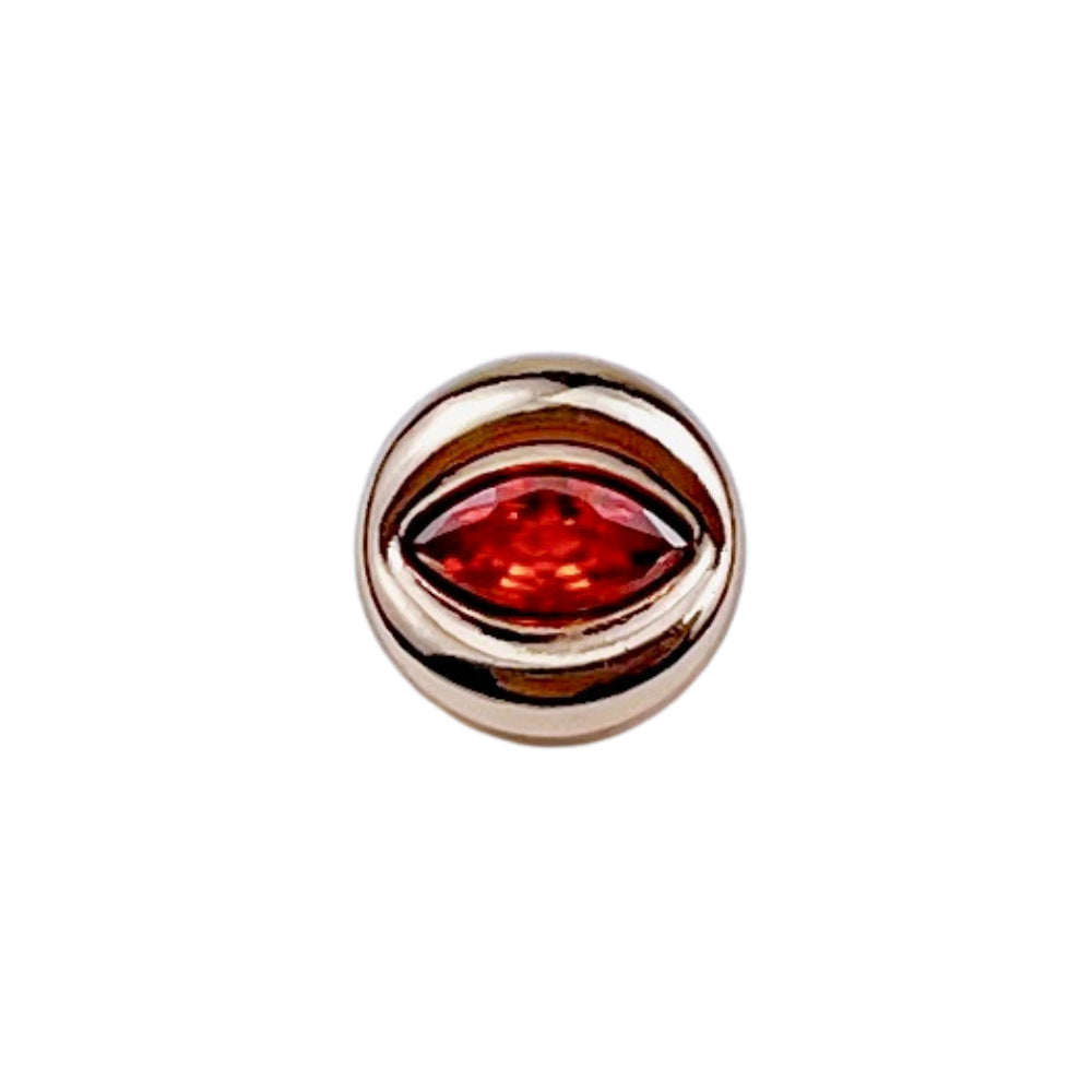 11mm Ondt Øje Tyndt Øje Zirkon Metal Knap til Kvinders Bluser 20 stk