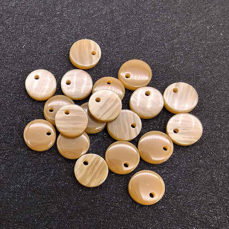 18L (11.5mm) Round Single-Hole Resin Decorative Buttons 90 Pack