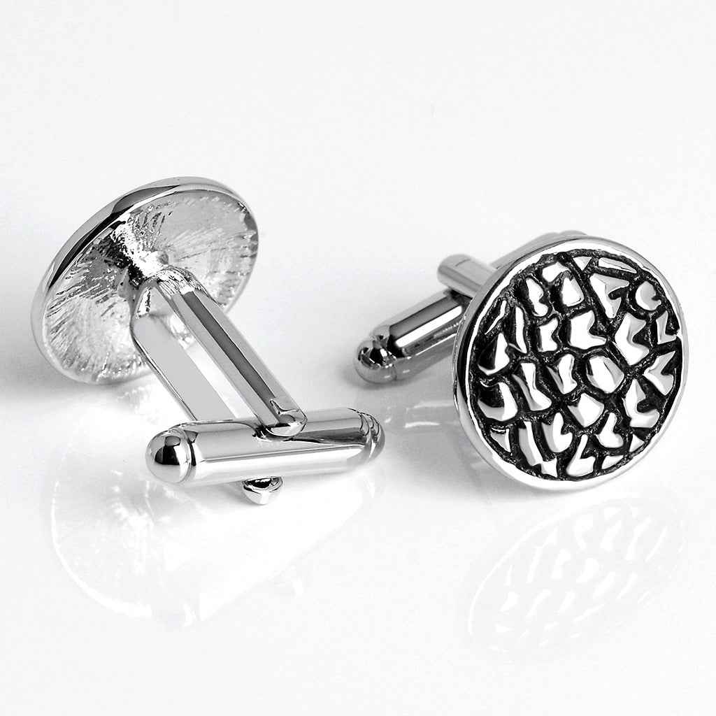 Vintage Black Oil-Rubbed Men's Cufflinks