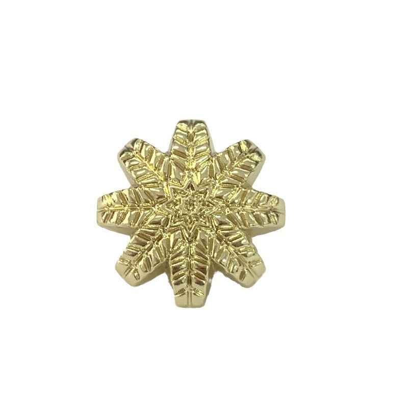 Gold Silver Metal Leaf Shank Buttons for Sweaters Cardigans 48 Pack