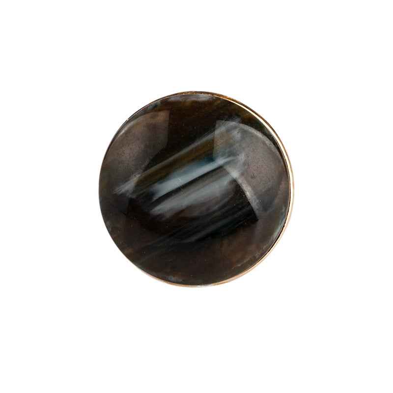 Round Resin Buttons with Metal Backing & Shank 60pcs for Women