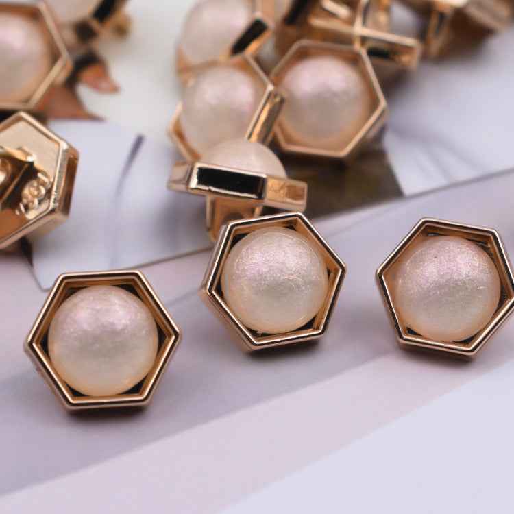 10mm Elegant Pearl Shirt Buttons for Women's Dress 20PCS