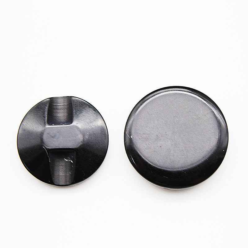 13-20mm Black Round Hidden Hole Resin Buttons 100pcs