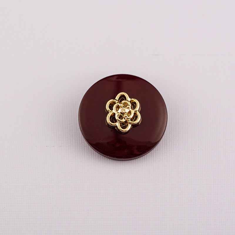 Round Resin Buttons with Metal Shank 30pcs 18mm/20mm/23mm