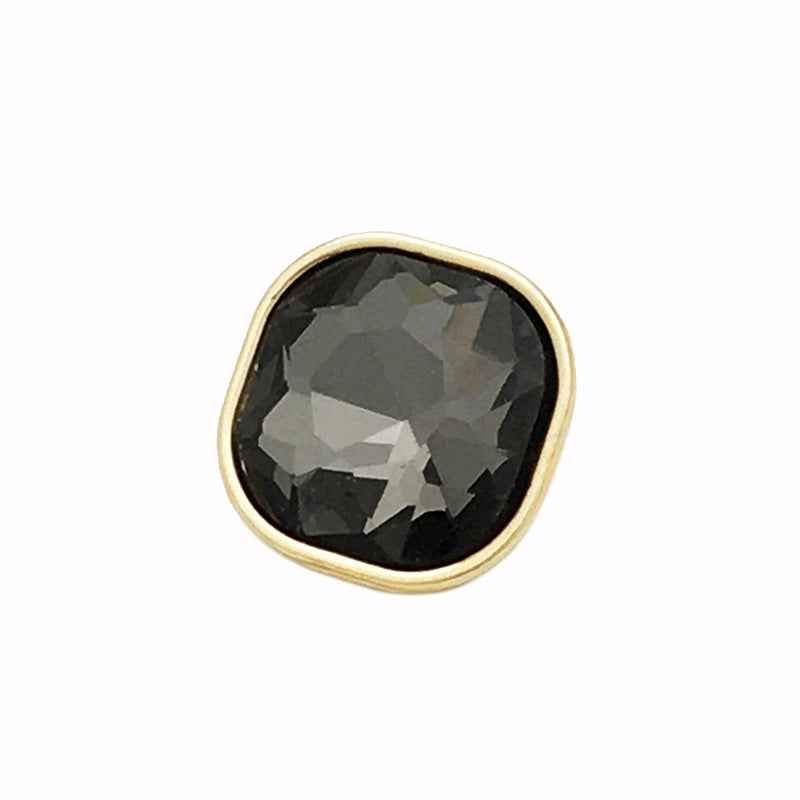 10mm/12mm Square Metal Rhinestone Decorative Small Buttons 20pcs