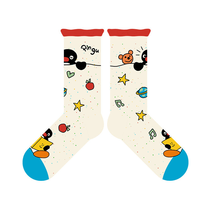 Cute Penguin Women's Ankle Socks – 4-Pack