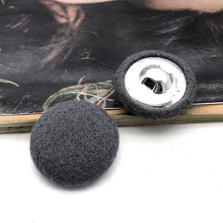 28mm kulaté knoflíky potažené látkou pro dámské kašmírové kabáty 20 ks