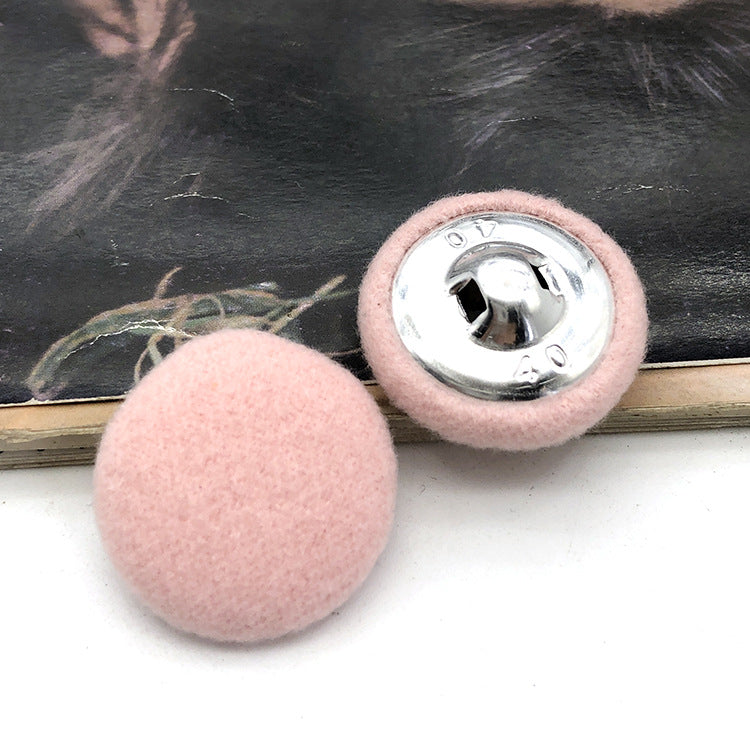 28mm kulaté knoflíky potažené látkou pro dámské kašmírové kabáty 20 ks