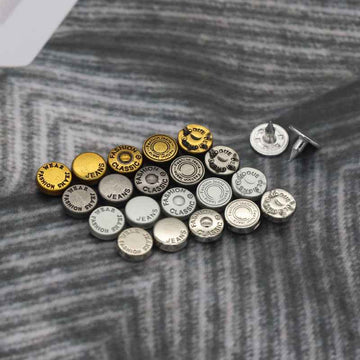 Retro Denim Studs 8mm Metal Rivets (4 Colors,100pcs) for DIY Belts,Jeans