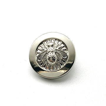 20mm Gold Silber Runde Bienenmuster Metallknöpfe 20 Stück