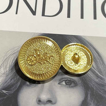 Vintage Gold Silver Carriage Metal Shank Buttons - French Chic 48pcs