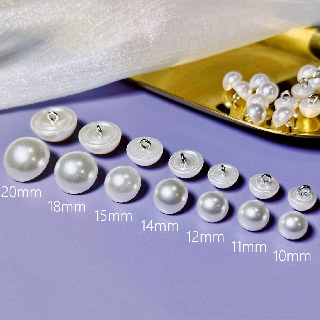10-20mm plastični gumbi u obliku gljive za košulje i haljine Cheongsam 100 komada