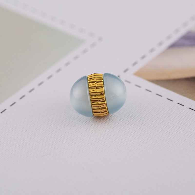 11.5MM Metallic Floral Resin Shank Buttons 60pcs for Shirts Sweaters