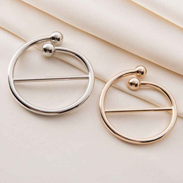 20-50mm Gold & Silver Metal Ring Knot Buttons for Clothing 20 Pack