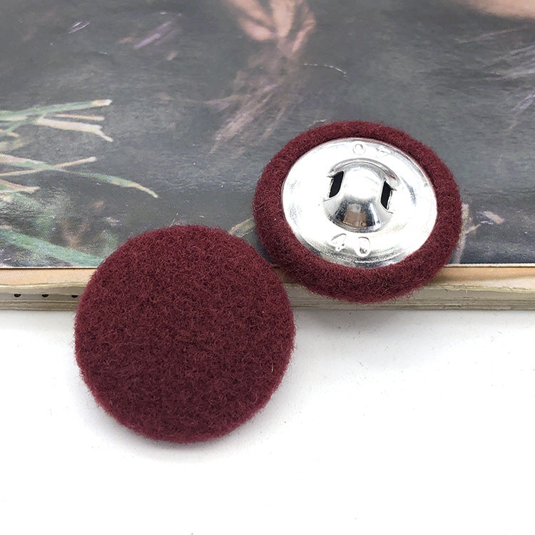 28mm kulaté knoflíky potažené látkou pro dámské kašmírové kabáty 20 ks