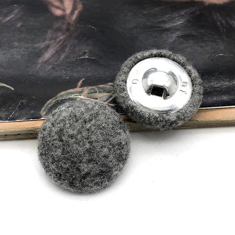 28mm kulaté knoflíky potažené látkou pro dámské kašmírové kabáty 20 ks