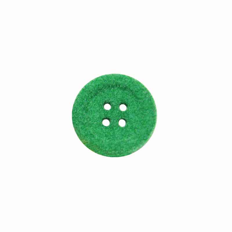 18mm Round 4-Hole Velvet Resin Buttons for Women's Wool Coats 20pcs
