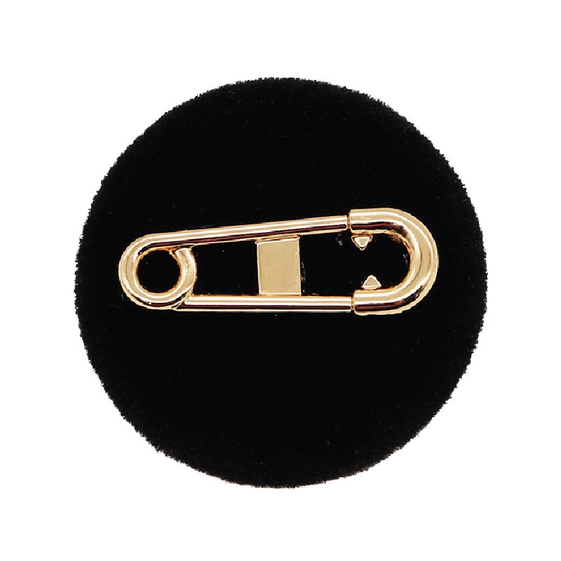 18/23mm metalni pin crna baršunasta smolasta dugmad 12 komada