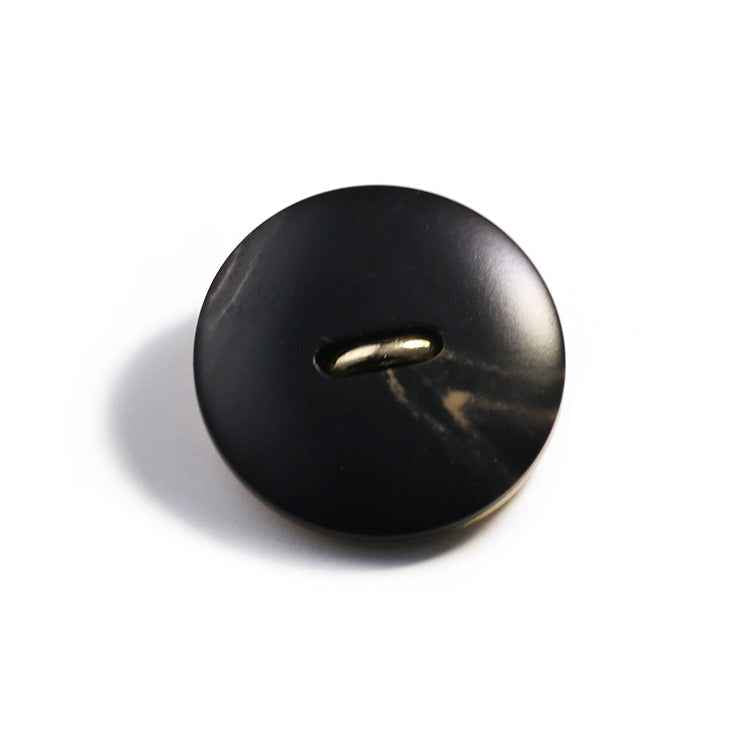 18mm/23mm/25mm Round Resin Buttons with Gold Alloy Shank 20pcs
