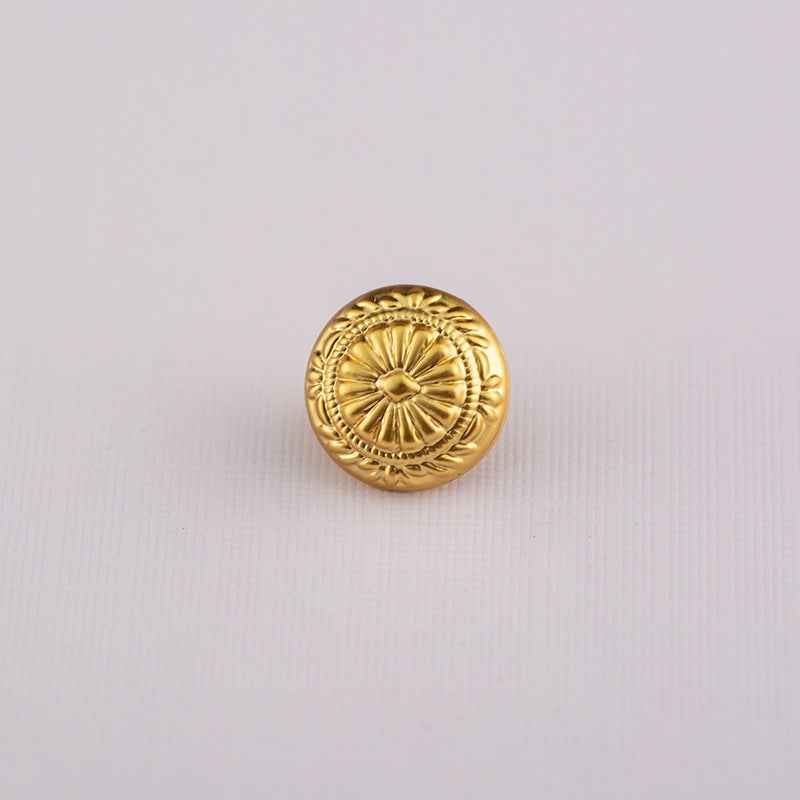 10MM Vintage Chinese Style Gold Zinc Alloy Shirt Buttons 70pcs