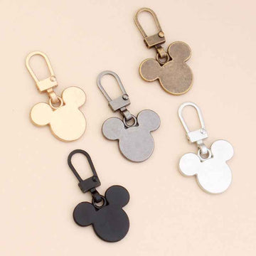 Detachable Alloy Bear Charm Replacement Zipper Pulls Sliders 15pcs