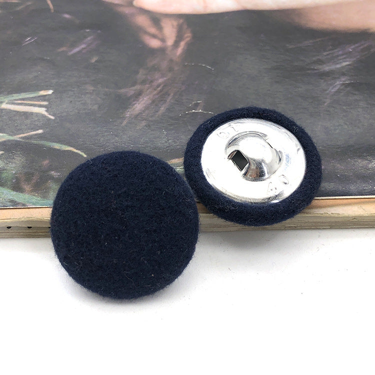 28mm kulaté knoflíky potažené látkou pro dámské kašmírové kabáty 20 ks