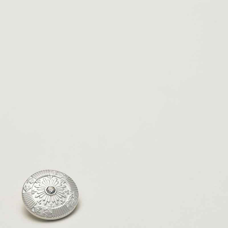 Frosted Metallic Sun Shank Buttons – 18mm/23mm with Crystals,Gold/Silver Tones