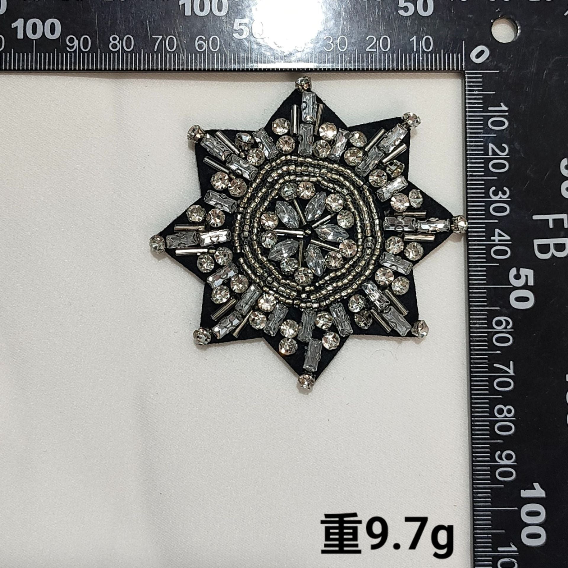 Embleme brodate octogonale în stil colegiu pentru îmbrăcăminte, set de 6 bucăți
