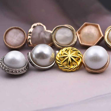 10mm Elegant Pearl Shirt Buttons for Women's Dress 20PCS