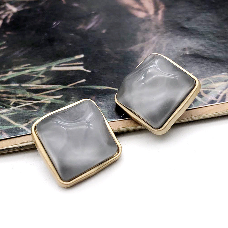 23mm Kámen Čtvercový Dámský Vlněný Kabát Kovový Knoflík 12ks