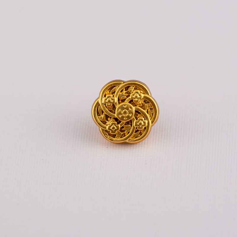 10MM Vintage Chinese Style Gold Zinc Alloy Shirt Buttons 70pcs