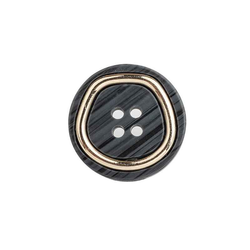 4-Hole Metal-Resin Combo Buttons  for Men’s Suits Pants 40-Pack