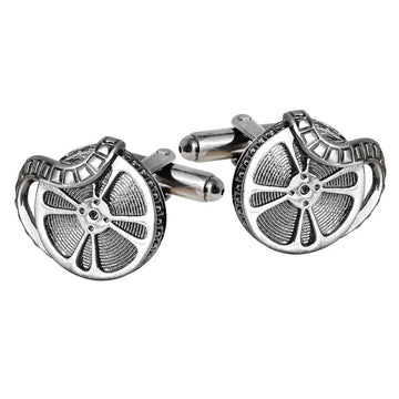 22x18mm Vintage Film Projector Cufflinks – Antique Silver