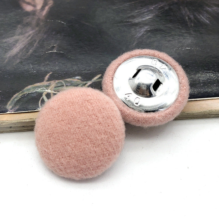 28mm kulaté knoflíky potažené látkou pro dámské kašmírové kabáty 20 ks