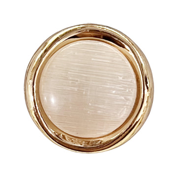 Gullkantet opalescent kattøye chiffon skjorte metallknapper 10 stk