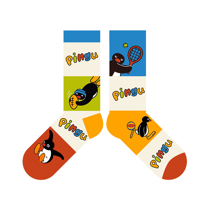 Cute Penguin Women's Ankle Socks – 4-Pack