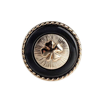 Lucky Four-Leaf Clover Resin Metal Shank Buttons for Women's Blazers 30pcs