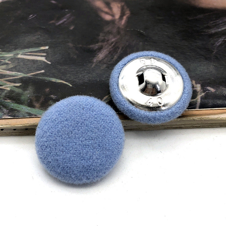 28mm kulaté knoflíky potažené látkou pro dámské kašmírové kabáty 20 ks