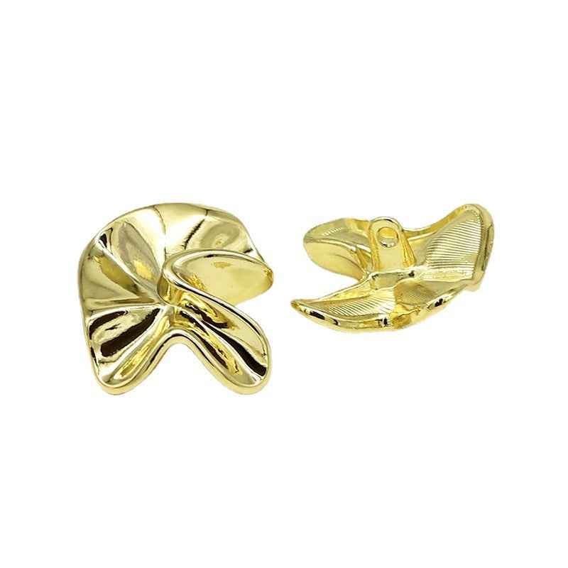 Architectural Shank Buttons Uneven Geometric Floral 48pcs