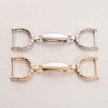100x20mm Gold & Silver Oversized Metal Belt Buckle Clasp 20 Pack